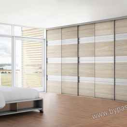 SKYDEDØRE MODERN DESIGN - Lys Eg struktur