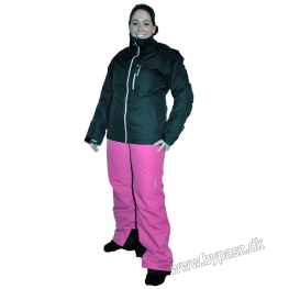Tenson Skisæt, Sort Jakke, Pink Buks