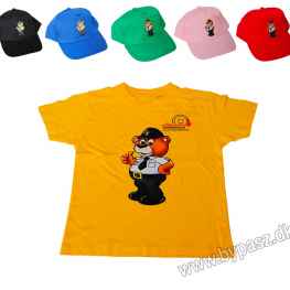  Bamse Betjent Cap + Gul T-shirt 